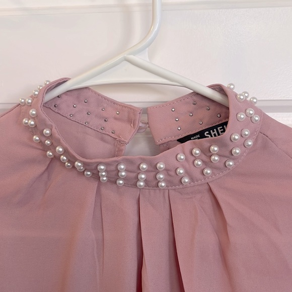 Pink and Pearls Long Sleeve Shirt - Picture 2 of 4